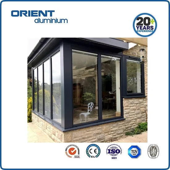 Heißer Verkauf Thermal Break Schwarz Bunte Aluminium Kipp- und Drehfenster
