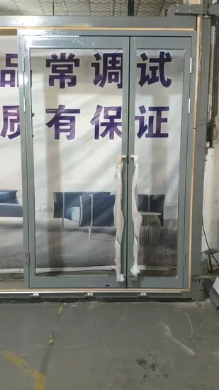 Grundlegende Anpassung Außen Doppel-Eingang Aluminium Französisch Tür Aluminiumlegierung Aluminium gehärtetes Glas Lowes verglast