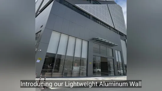 Leichte Aluminium-Wandpaneele mit stilvollen Oberflächen erhältlich