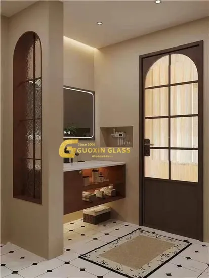 Glasterrasse Außentüren Französisch Design Thermal Break Aluminium Tür