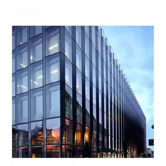 Modernes Design Gebäude Isolierte Verbundglasverglasung Aluminium Vorhangfassade Fassade Außenanwendung Langlebige Legierung