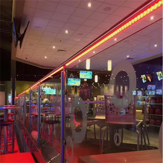 LED-Handlaufbeleuchtung für Außentreppen und rahmenlose Glasbalustraden